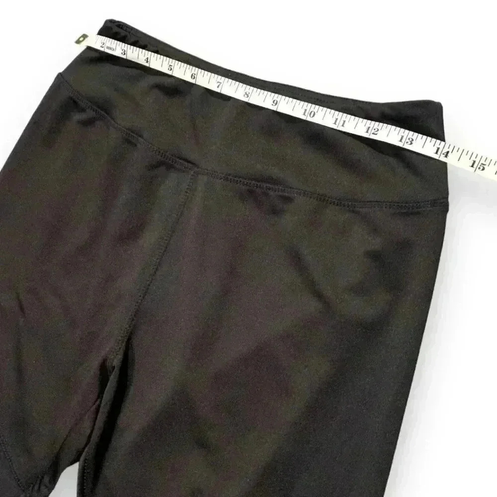 Always Black Mesh Cutout Women's Large Athletic or Fashion Leggings - Picture 6 of 11
